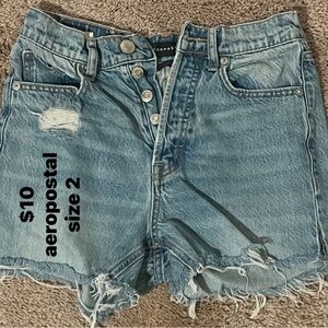 Distressed Denim Shorts
